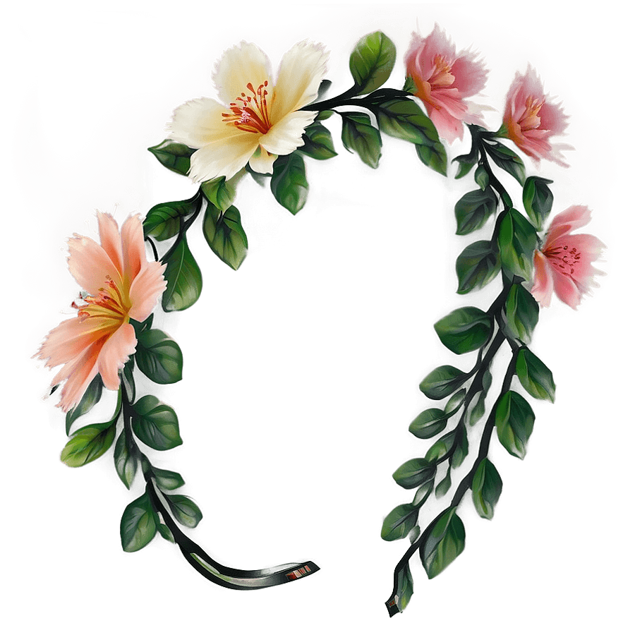 Silk Flower Crown PNG 71