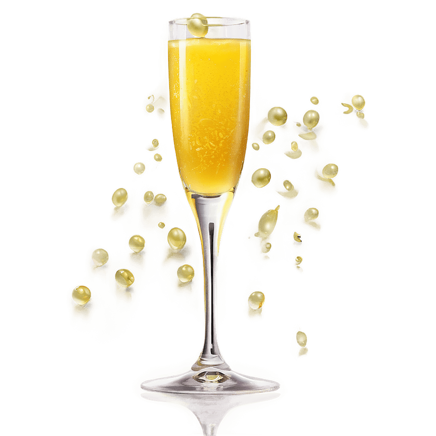 Golden Mimosa Cocktail PNG 13