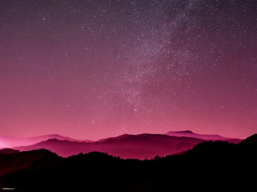 iOS 8 Raspberry Red Galaxy Wallpaper