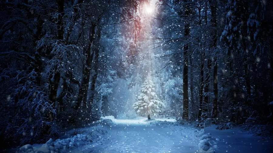 Snowfall background