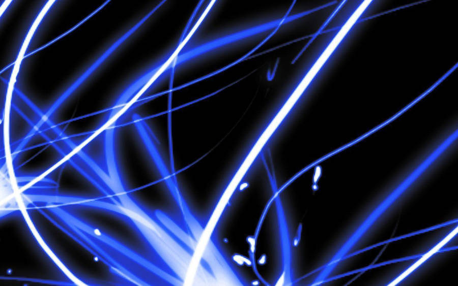 Linhasde Energia com Fundo Preto e Azul.