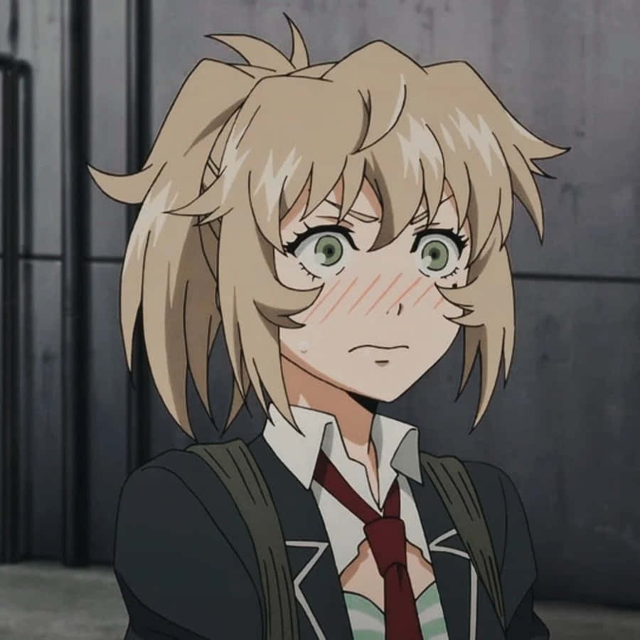Errötender Anime-Charakter Mayuko Nise