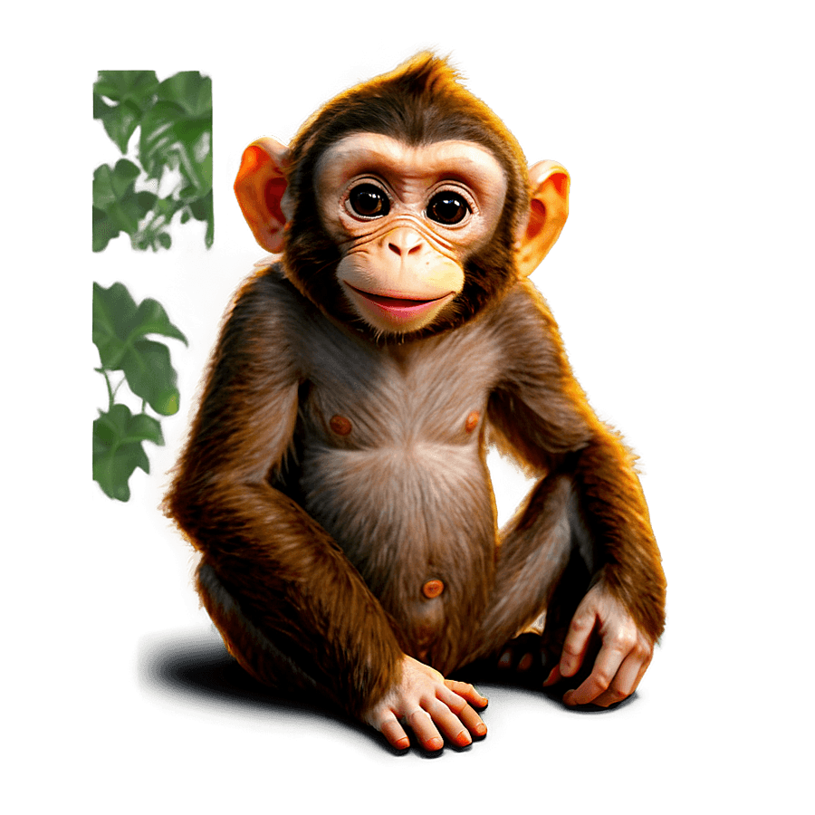 Humorous Monkey Cartoon PNG pwt