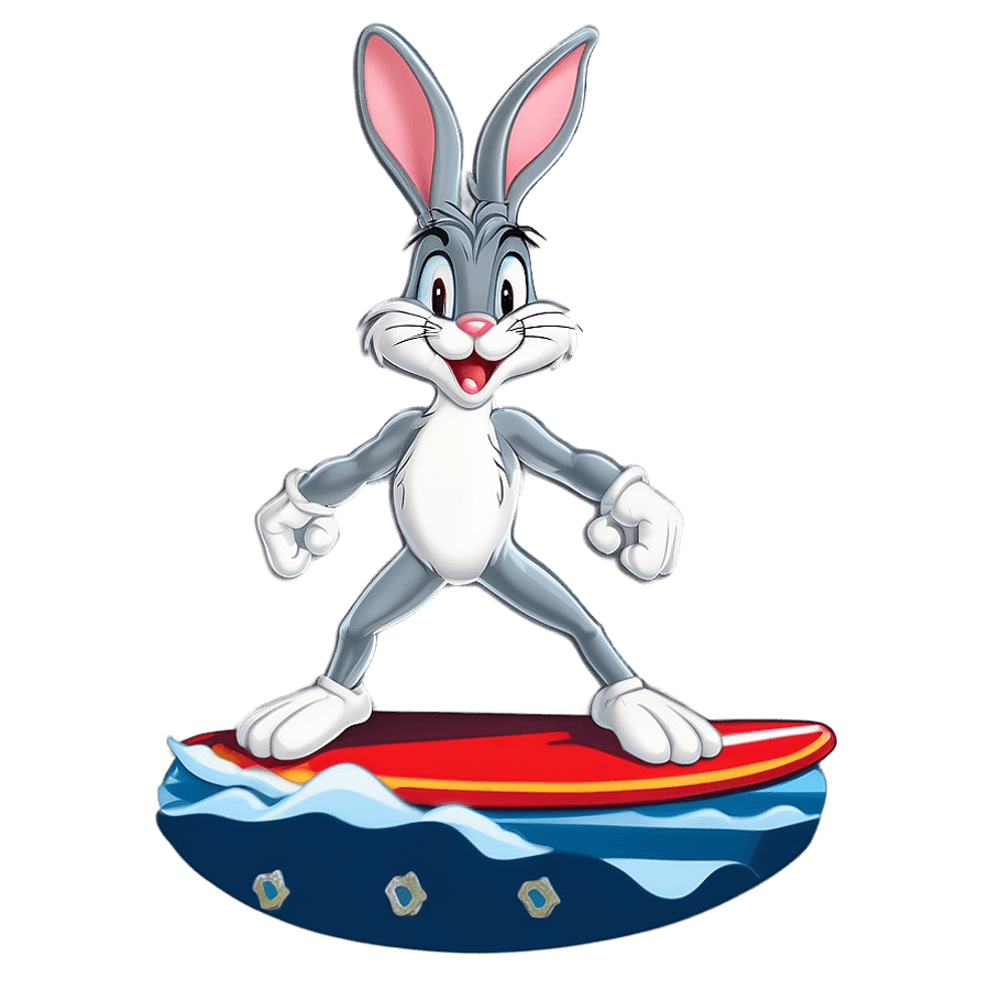 Bugs Bunny Surfing Adventure PNG 05062024