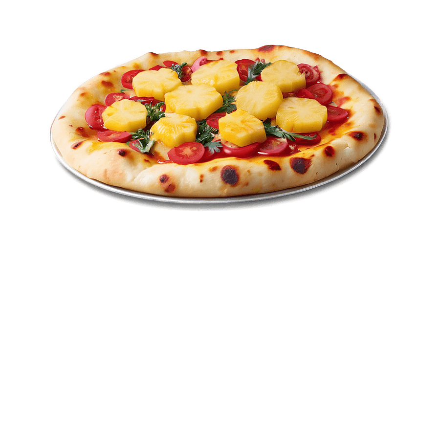 Savory Sweet Pineapple Pizza PNG enk