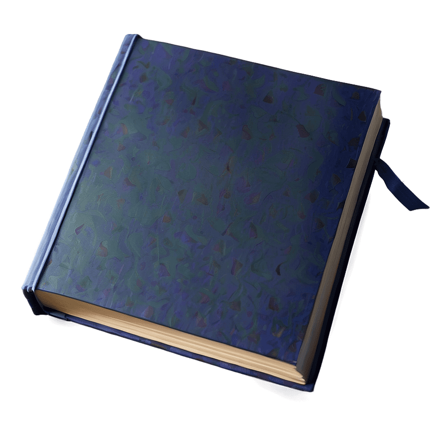 Closed Book on White Background PNG ikc