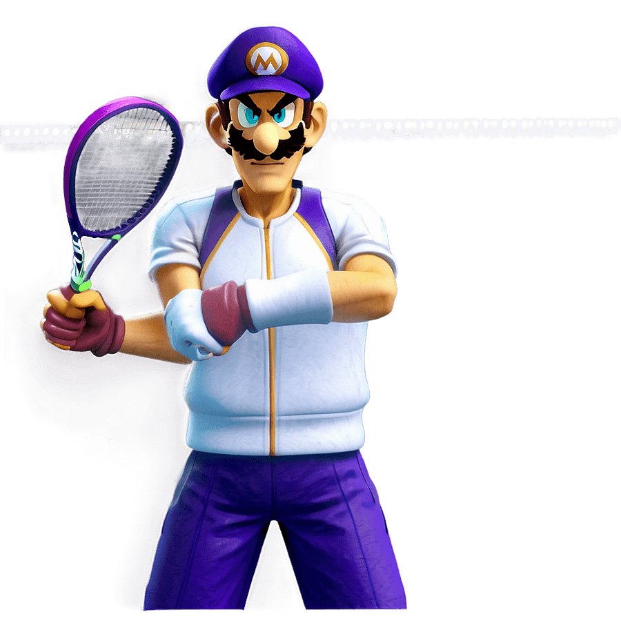 Waluigi Tennis Outfit PNG cvd84