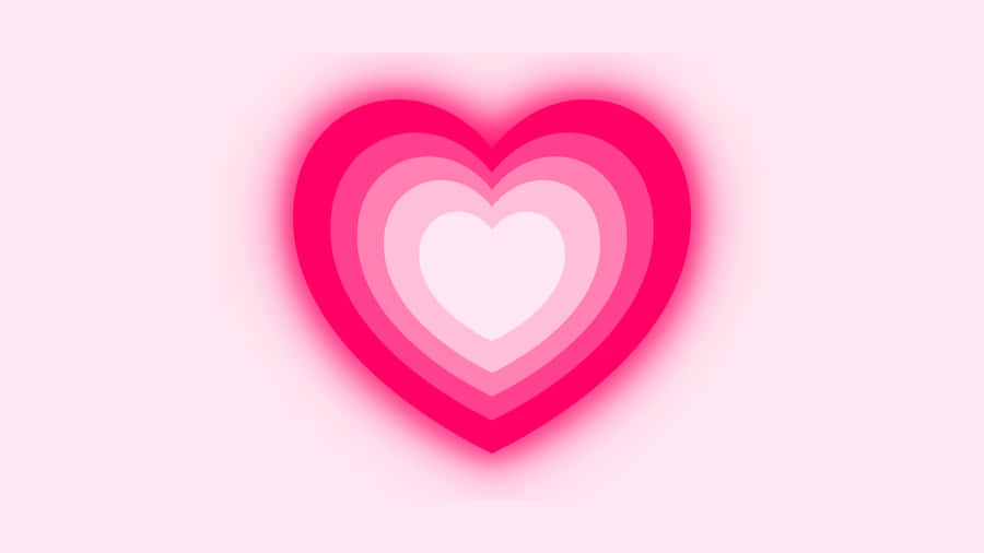 Pink Hjerte Aura Gradient Baggrund