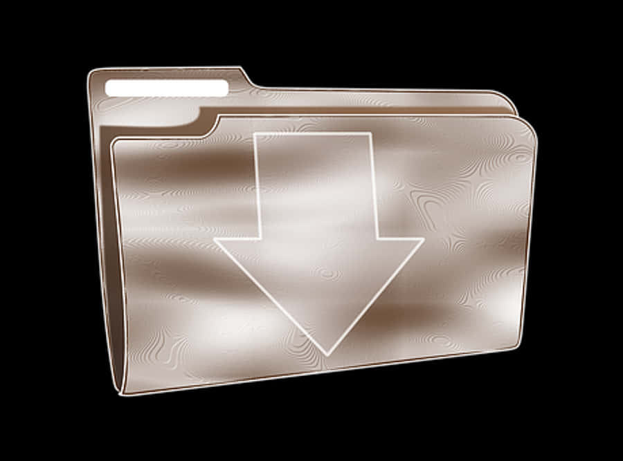 Metallic Download Folder Icon