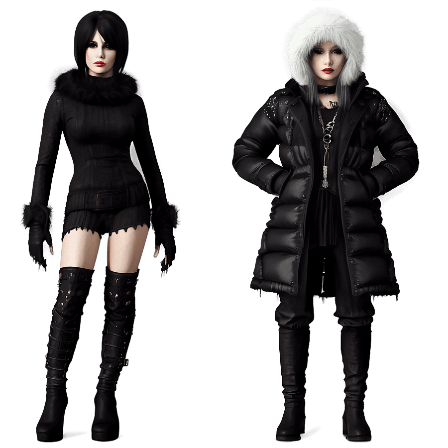 Winter Goth Wardrobe PNG tum