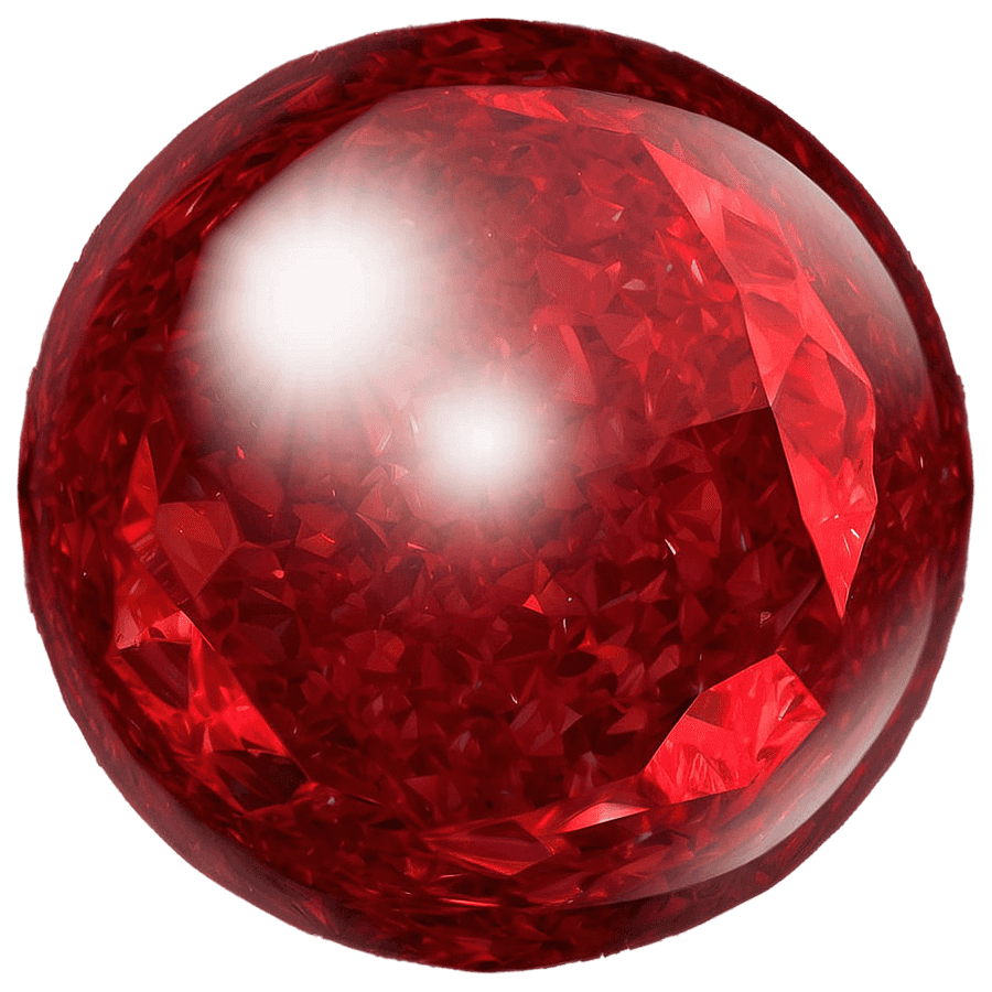 Ruby Orb Sphere PNG 56