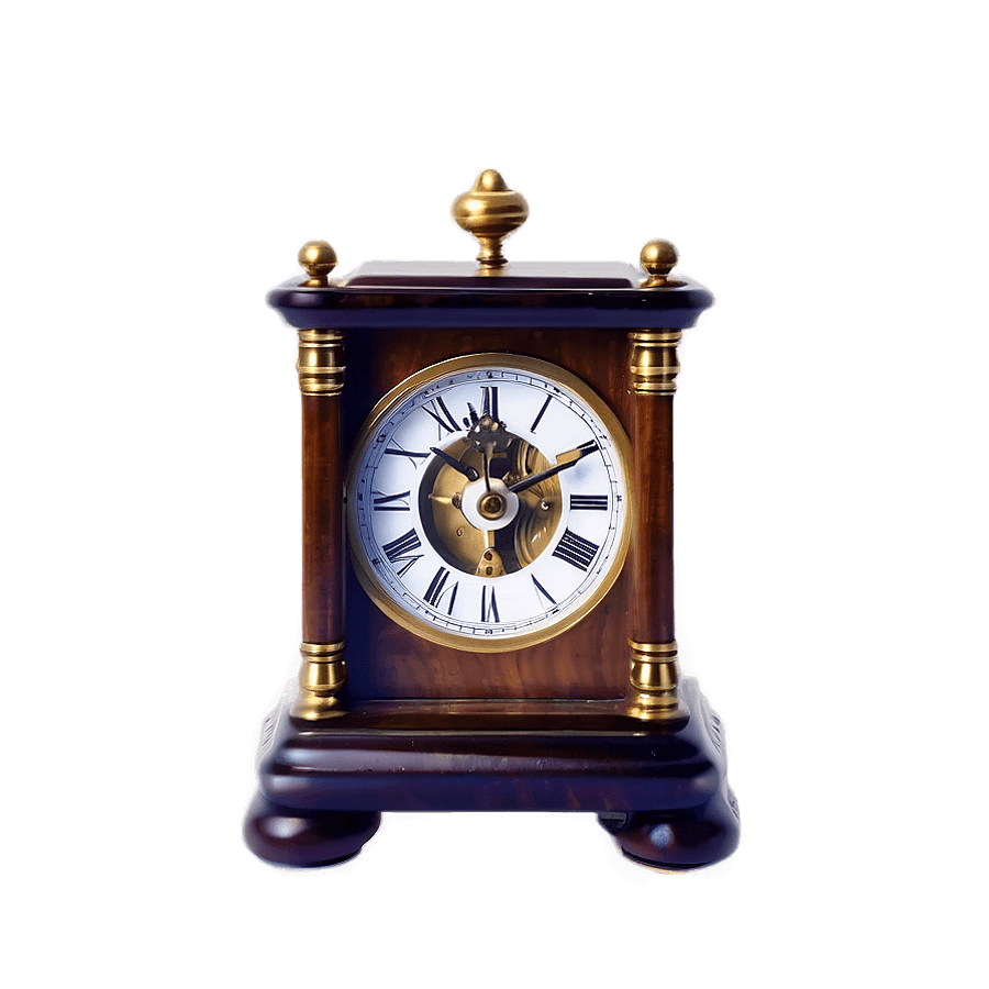 Classic Carriage Clock PNG 23
