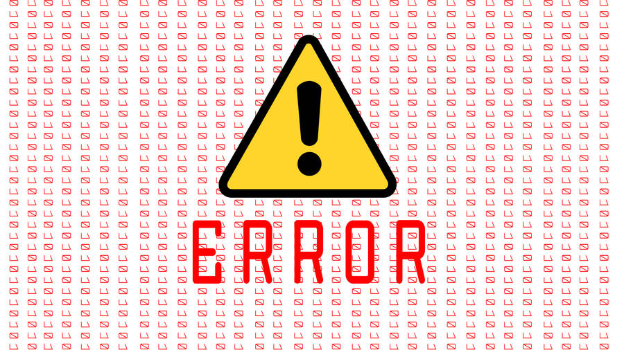 Error Pattern Computer Lock Screen
