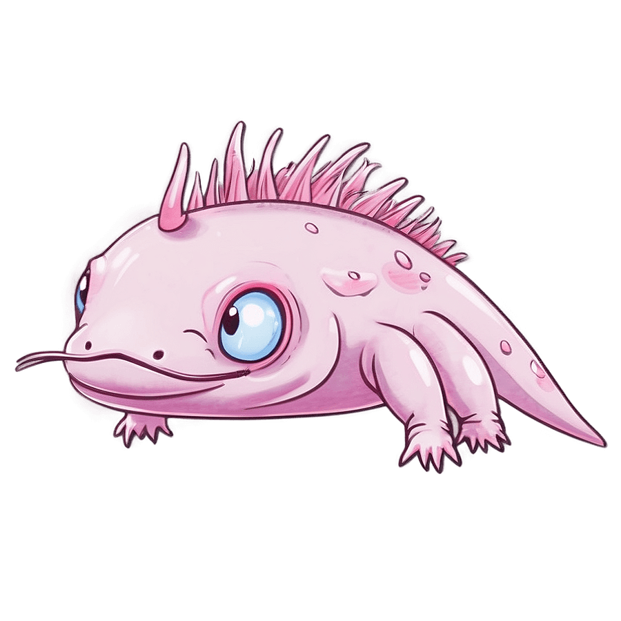 Axolotl with Glasses PNG 72