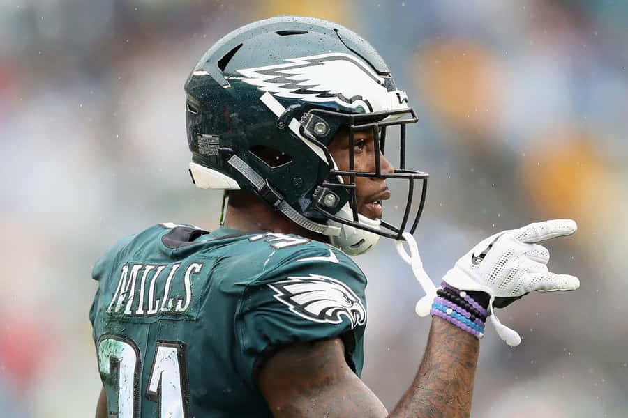 Jalen Mills Eagles Defensive Back Aktion