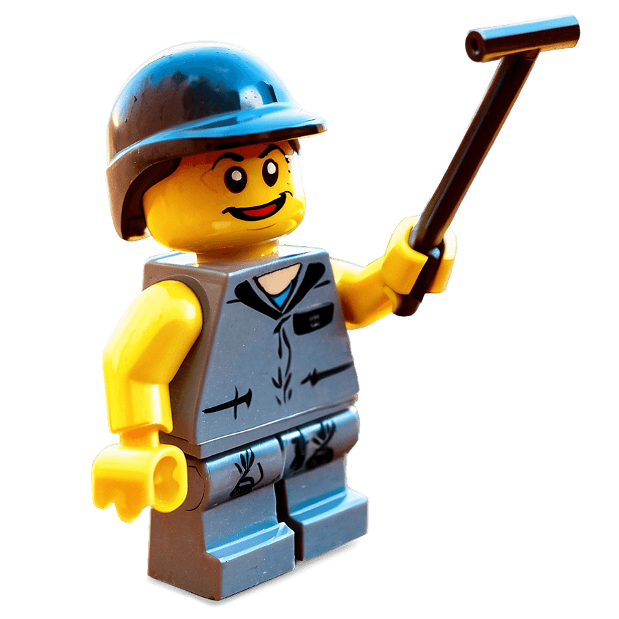 Lego Man Worker PNG awb3