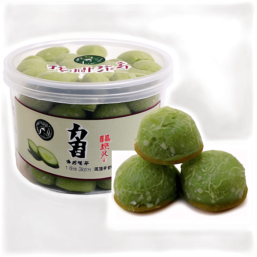 Green Tea Mochi Treat PNG 89