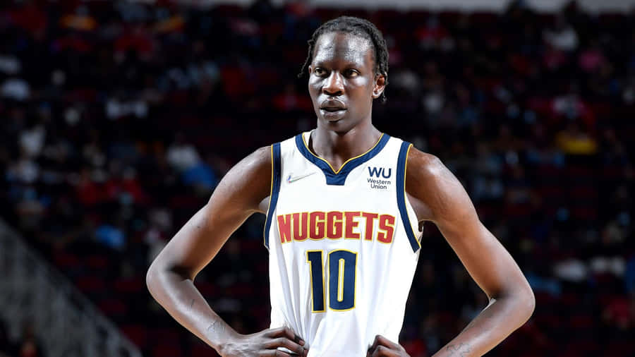 Bol Bol Denver Nuggets Präsenz auf dem Platz