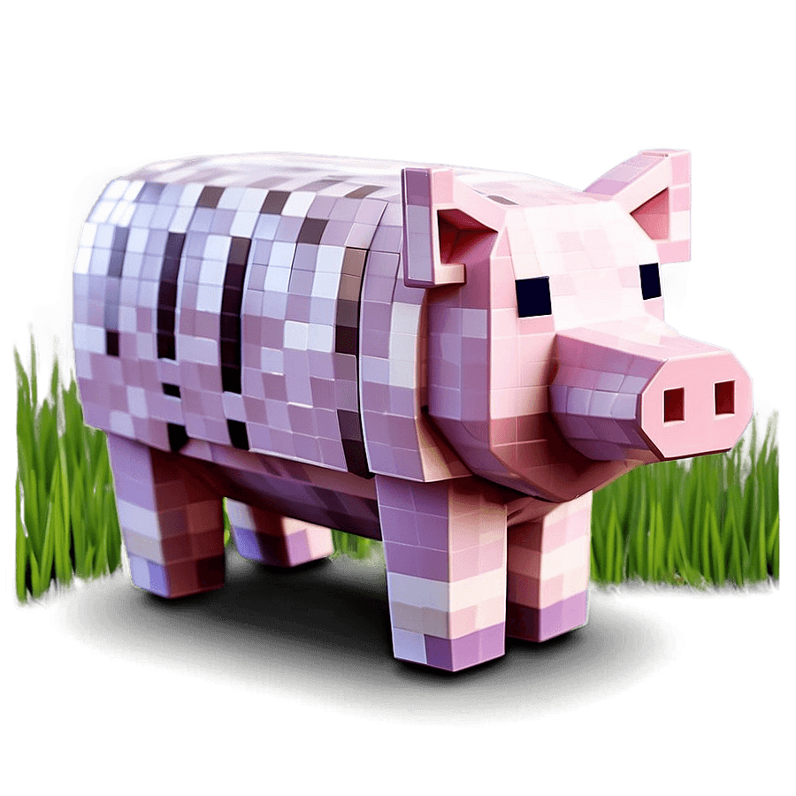 Minecraft Pig Icon PNG 9