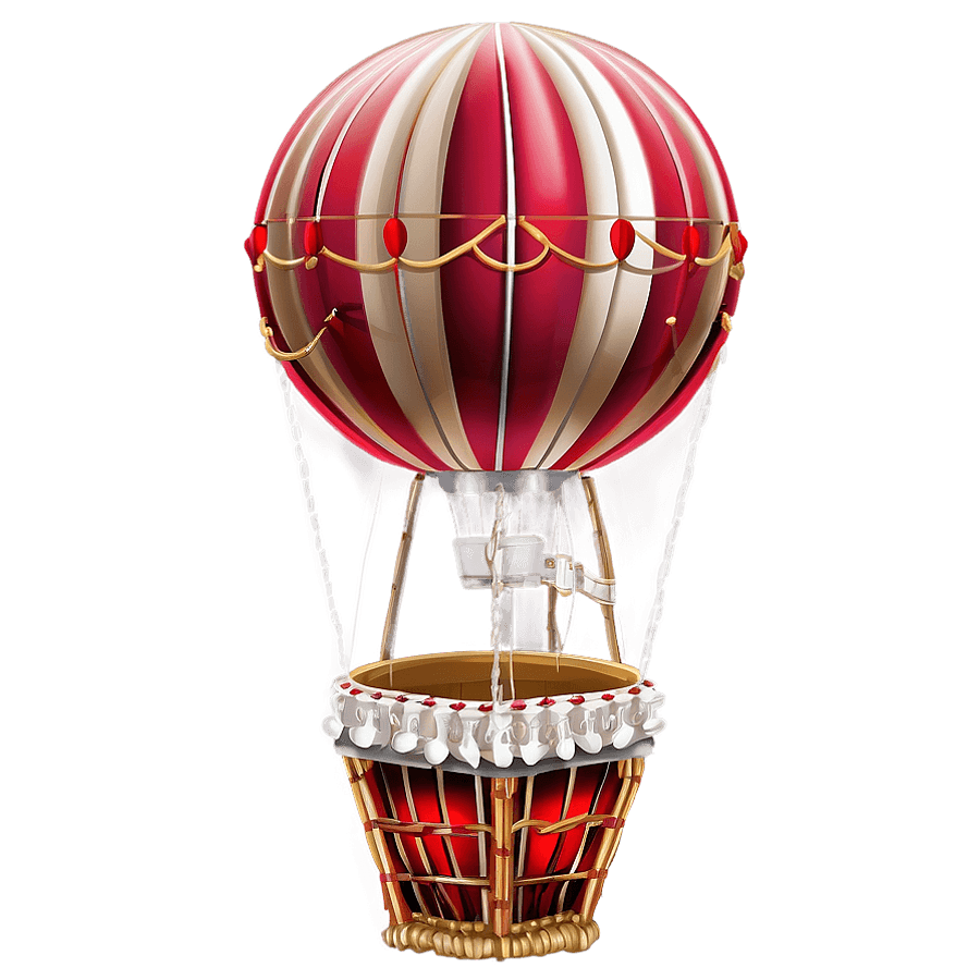 Wedding Hot Air Balloon PNG 05242024
