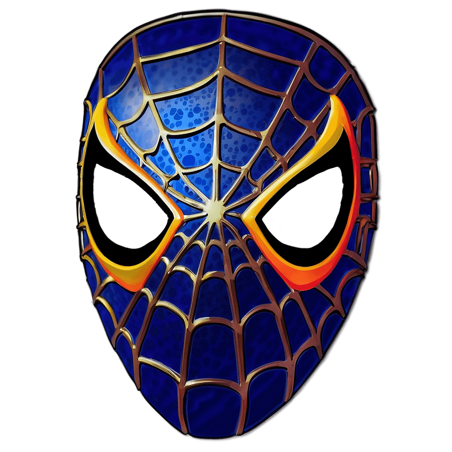 Spiderman Mask for Halloween PNG mka26