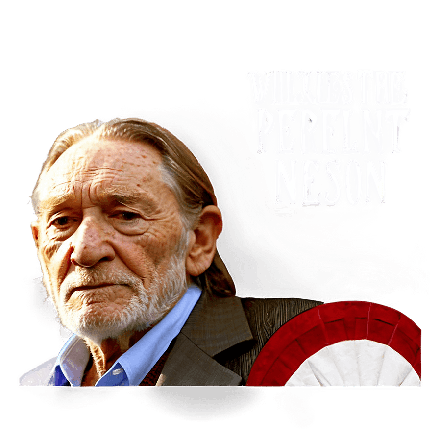 Willie Nelson Portrait PNG 35