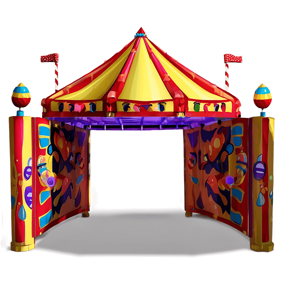 Welcoming Carnival Entrance Tent PNG 34