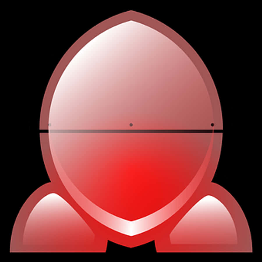 Stylized Red Rocket Icon