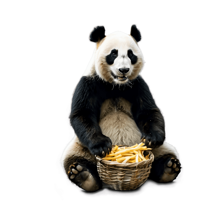 Hungry Panda Character PNG xfo