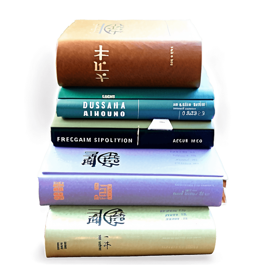Zen Book Stack PNG nfn