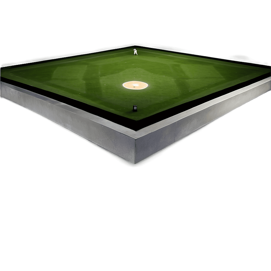Lush Green Baseball Field PNG 12