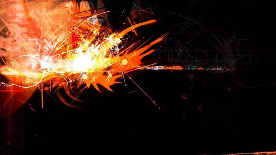 Exploderandeneonorange ljus