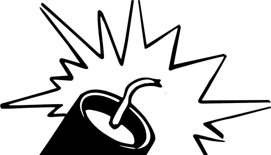 Firecracker Clipart Congratulation - Black And White Crackers Png, Transparent Png