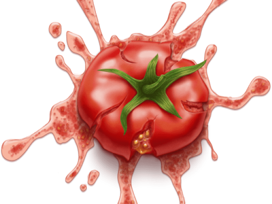 Splatter Clipart Ketchup - Tomato Splat Png, Transparent Png