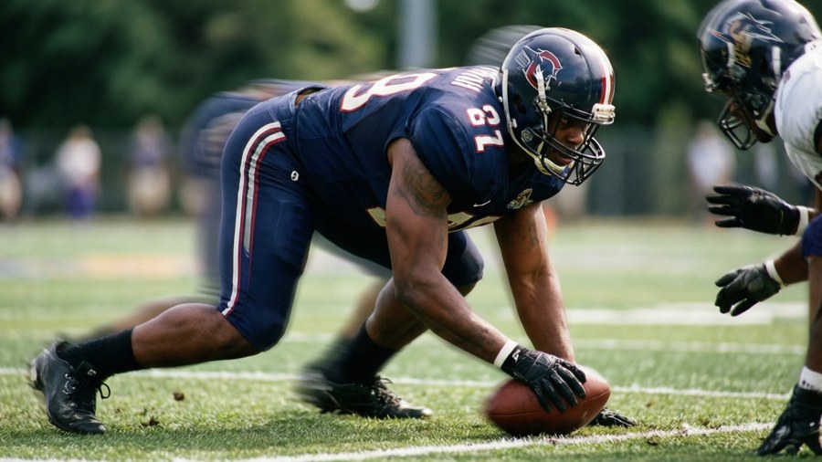 Marvin Harrison Jr. bursts off the line in a game action moment.
