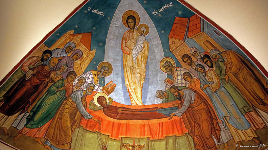 Affresco della Dormizione della Madre di Dio