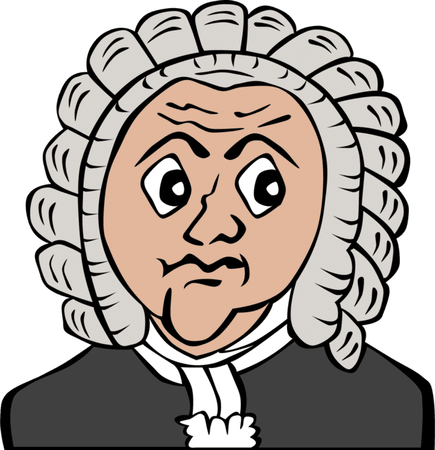Surprised Judge Cartoon Character