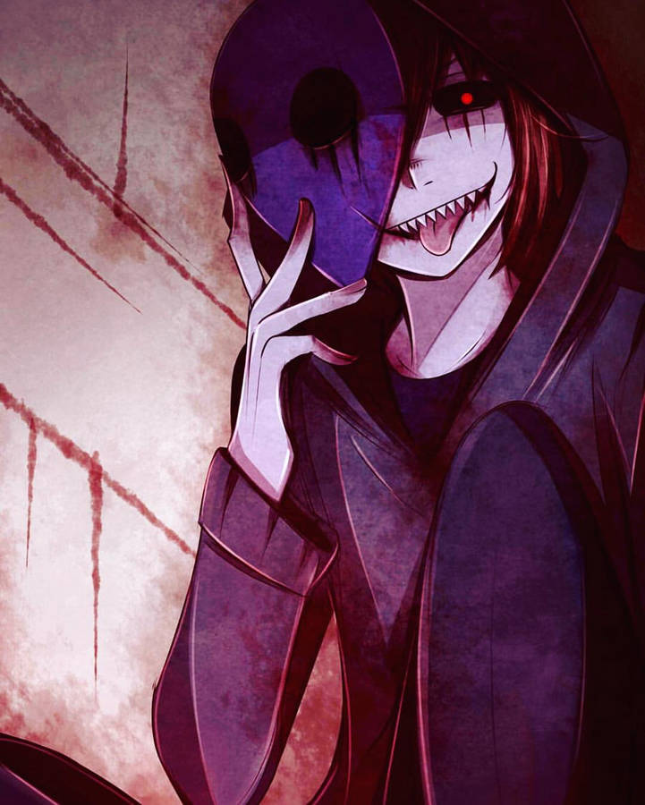 Download Eyeless Jack Tongue Out Wallpaper 