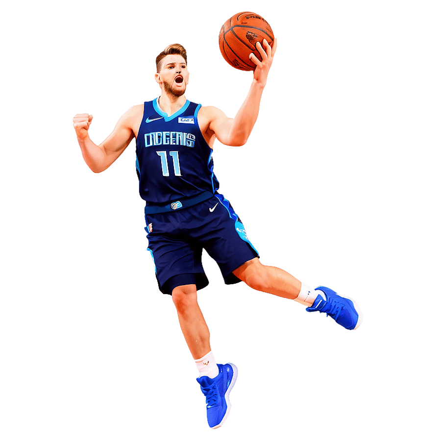 Luka Doncic Slam Dunk PNG ovv