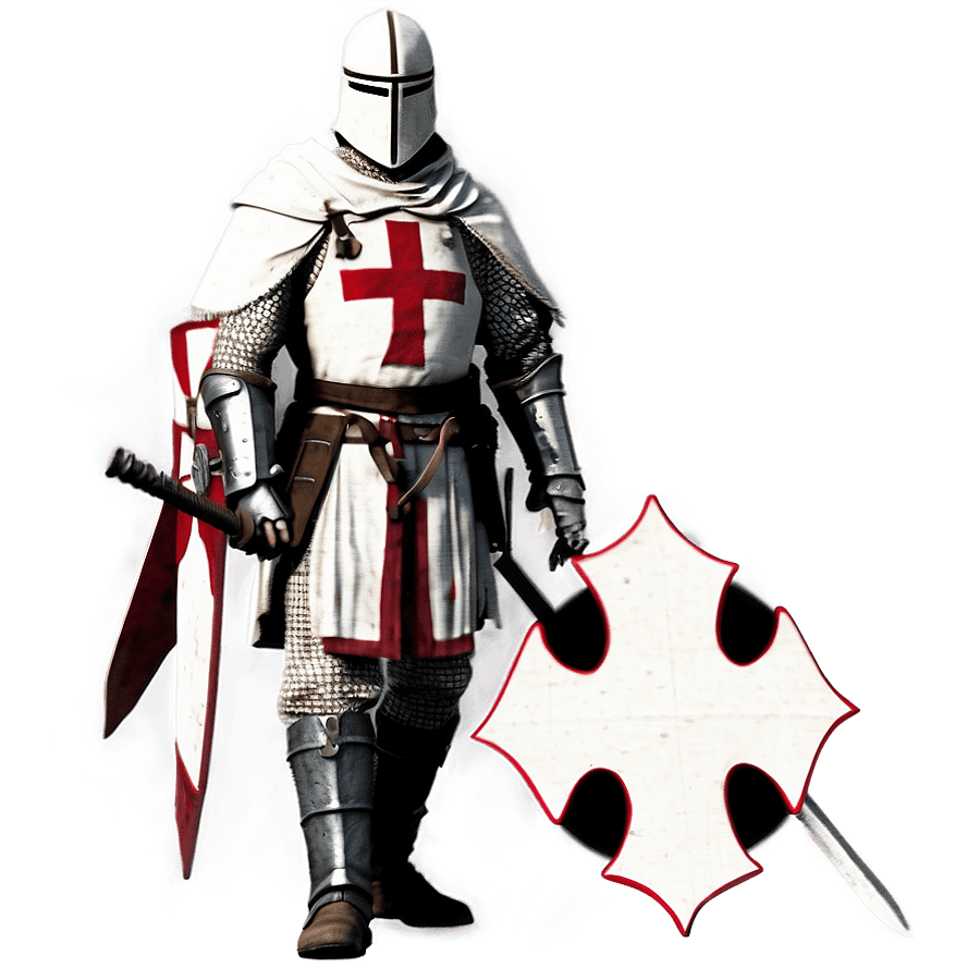 Templar Knight Crusader PNG 06252024