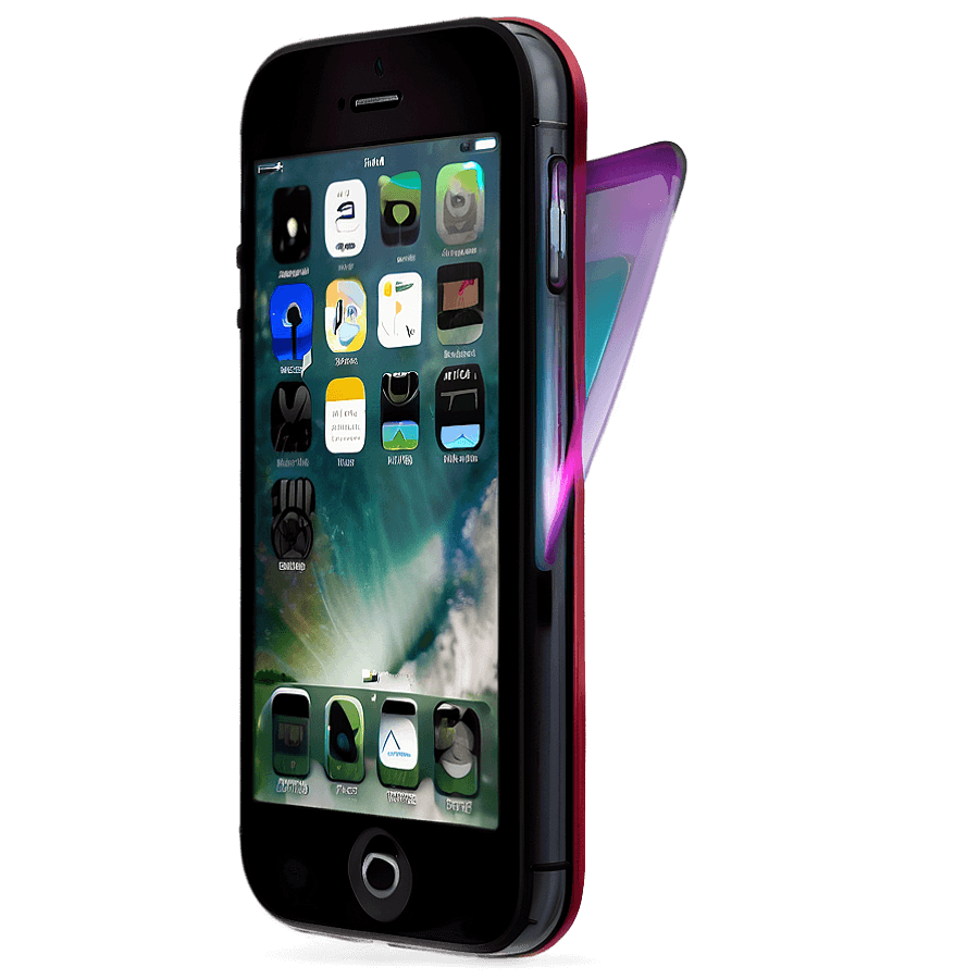 iPhone with 3D Glasses PNG kgf31