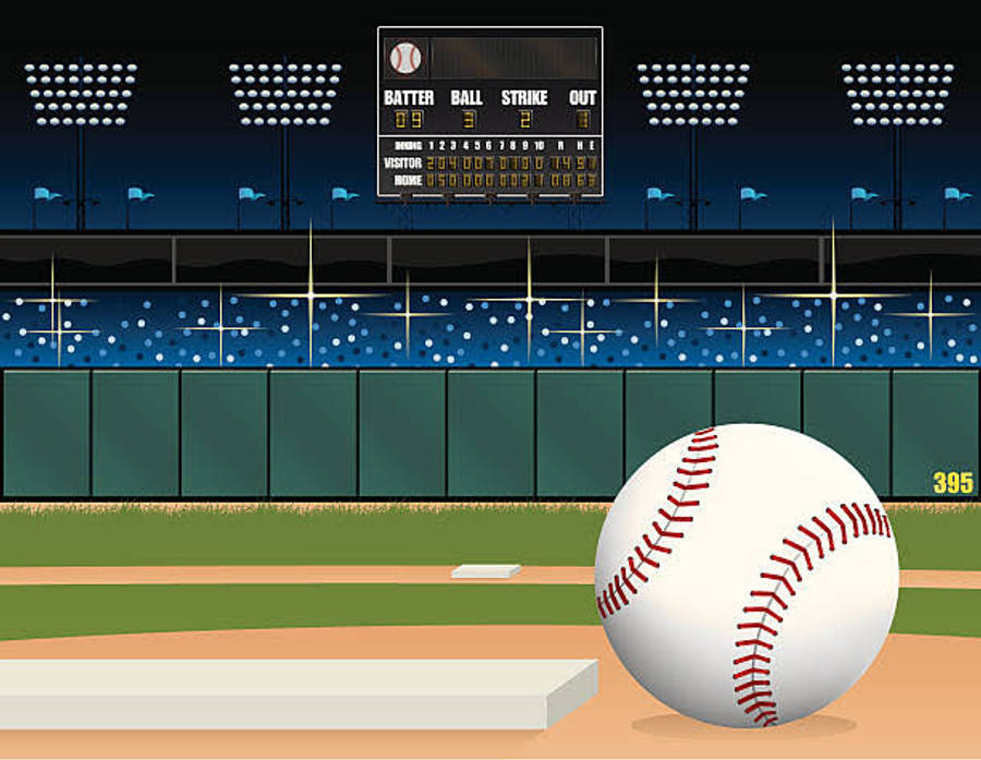 MLB Scores Baseball Art