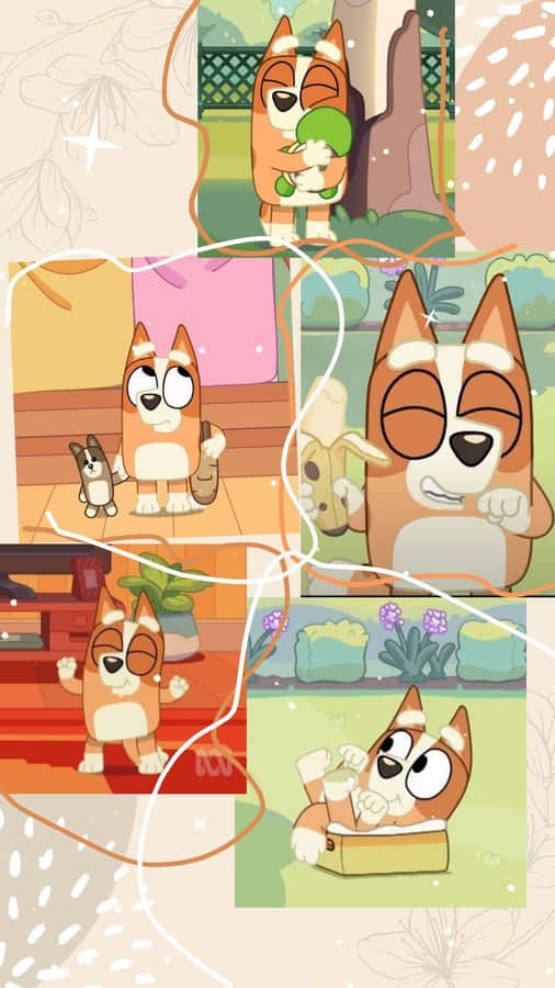 Bluey Charakter Collage