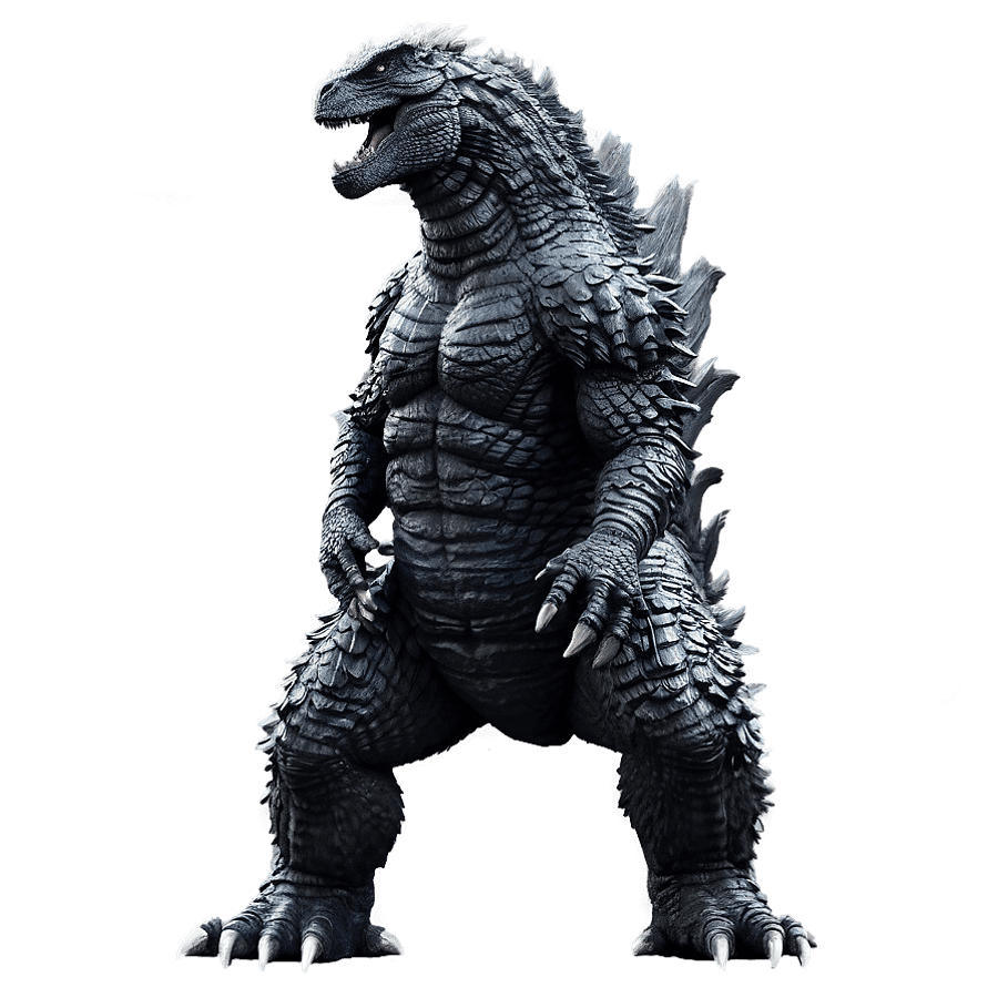 Godzilla 2014 Defensive Stance PNG 91