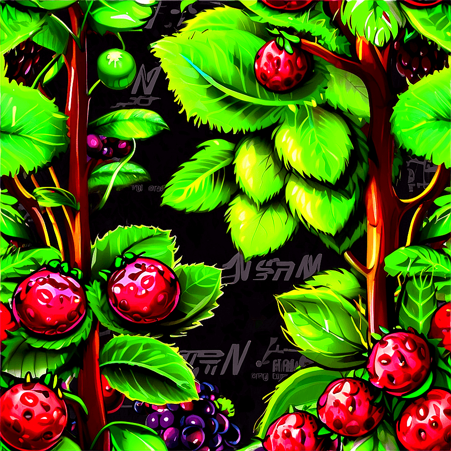Berry Bushes PNG 05242024