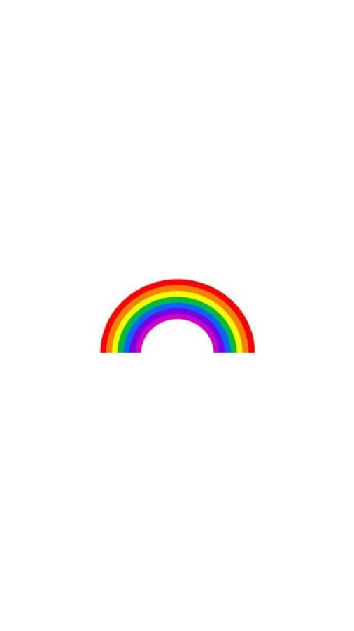 MinimalesRegenbogen-LGBT-Hintergrundbild für das Handy.