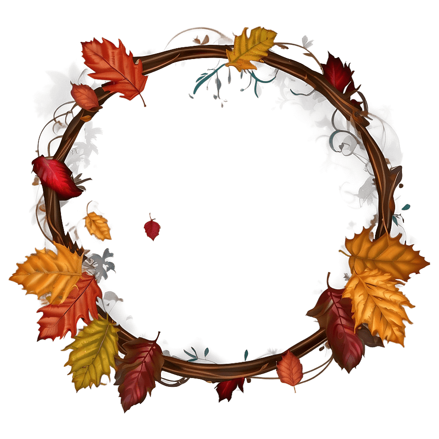 Fallen Leaves Frame PNG net50