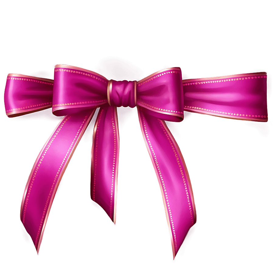 Dark Pink Bow PNG gim