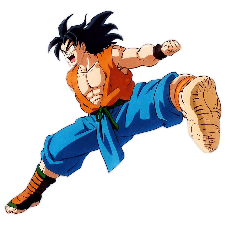 Yamcha in Action PNG 89