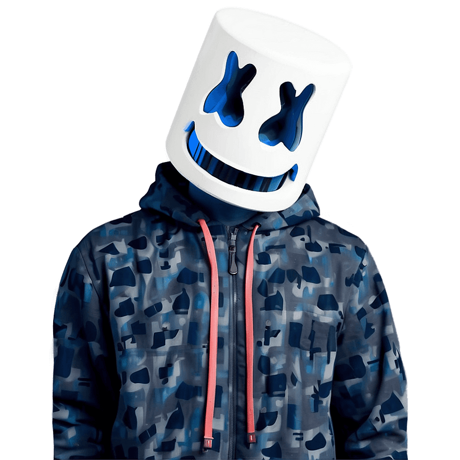 Marshmello Face Silhouette PNG 60